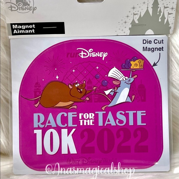2022 RunDisney Race For The Taste 10K Remy And Emile Ratatouille Magnet - Picture 1 of 3